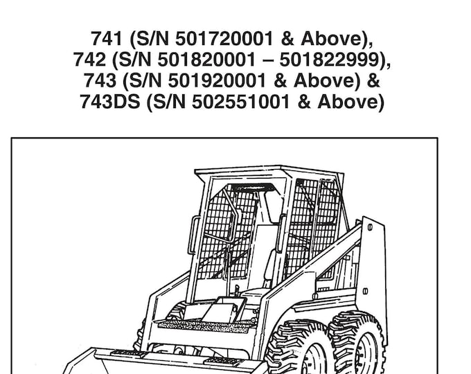 Bobcat - 741 742 743 743DS - Service Workshop Repair Manual