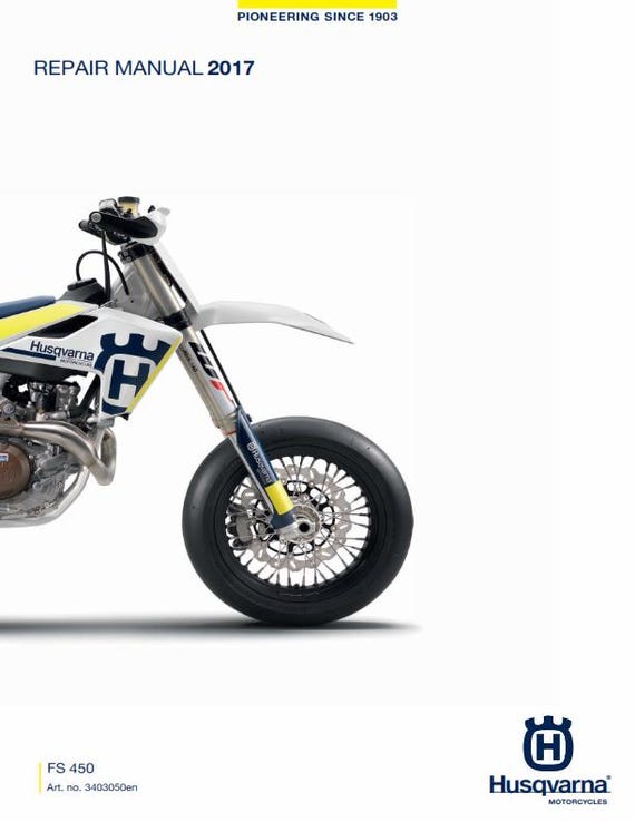 Husqvarna 2017 - FS 450 - Service Workshop Repair Manual