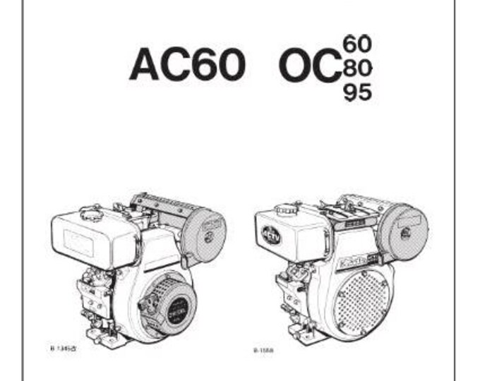 Kubota AC60 OC60 OC80 OC95 - OPERATOR MANUAL