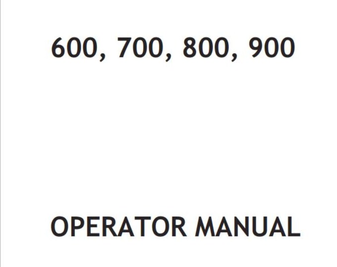 Valtra Tractor - 600 700 800 900 - Operator manual