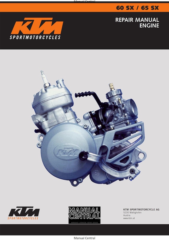 KTM 1998 1999 2000 2001 2002 - 60 65 SX - Engine - Service Workshop Repair Manual