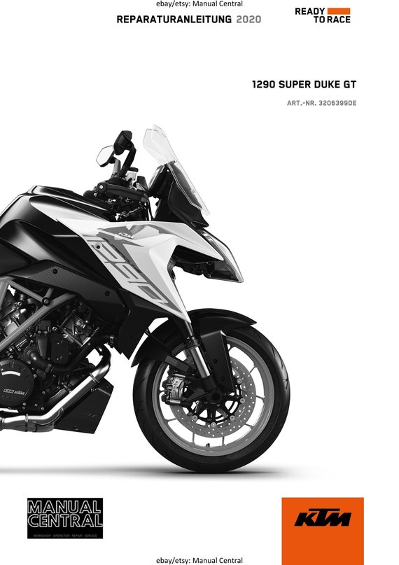German Language - KTM 2020 - 1290 Super Duke GT - Reparaturanleitung - Service Workshop Repair Manual