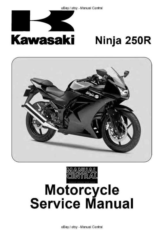 Kawasaki 2008 Ninja 250R EX250K8F - Workshop Service Repair Manual
