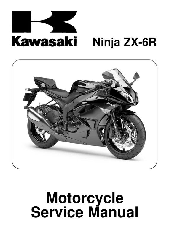 Kawasaki Ninja ZX-6R ZX600R9F- 2009 - Workshop Service Repair Manual