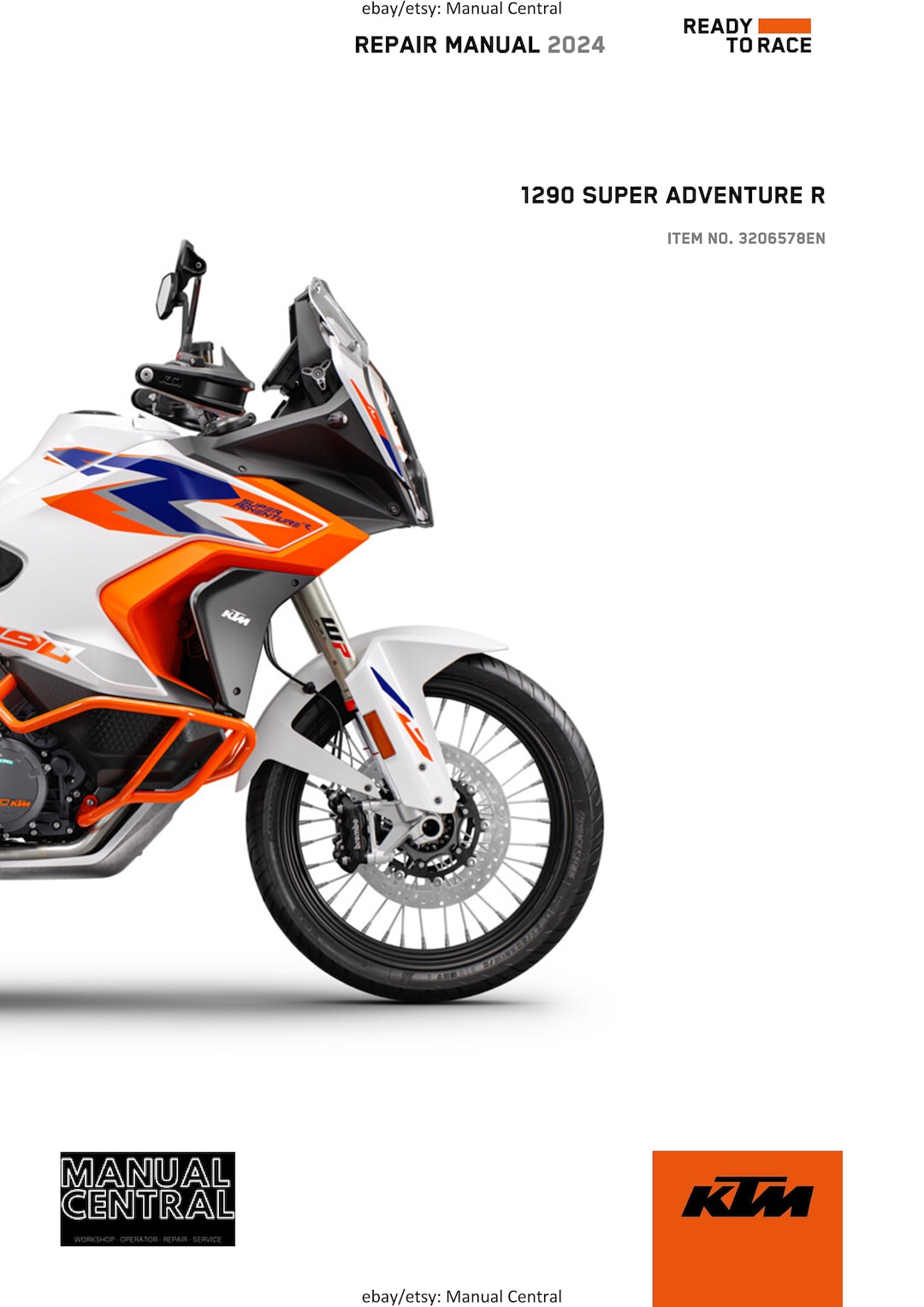 KTM 2024 1290 Super Adventure R Service Workshop Repair Manual