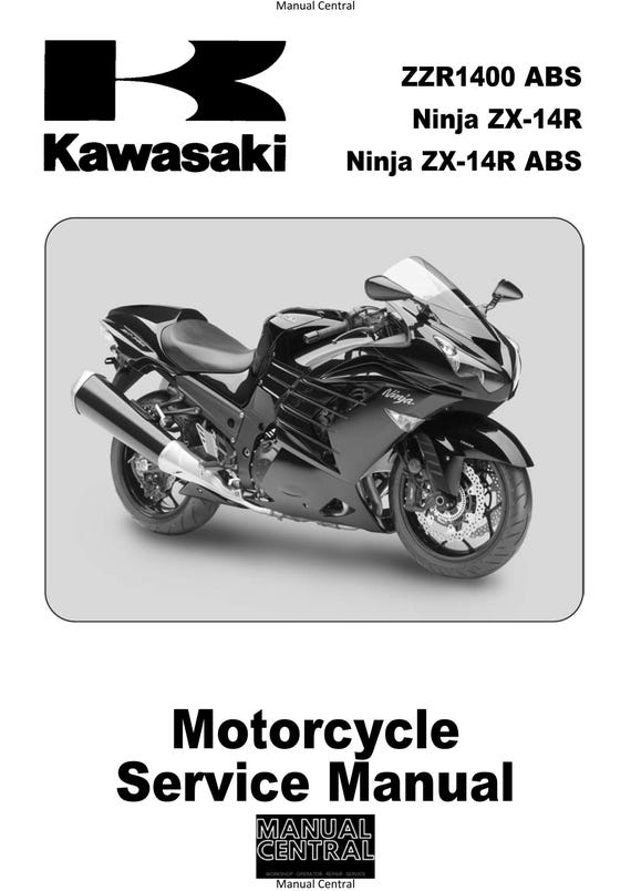 Kawasaki ZZR1400 ZZR 1400 ABS Ninja ZX-14R - 2012 Workshop Service Repair Manual
