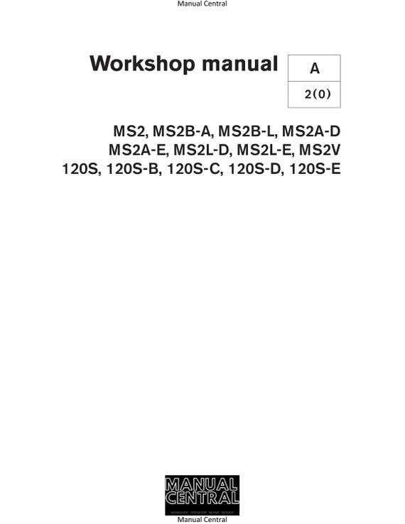Volvo Penta - MS2 MS2A MS2B MS2L MS2V 120S- Workshop Service Repair Manual