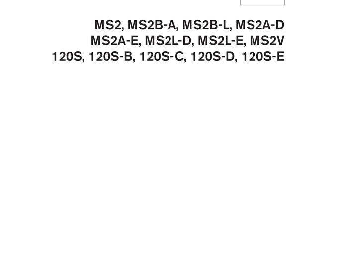Volvo Penta - MS2 MS2A MS2B MS2L MS2V 120S- Workshop Service Repair Manual