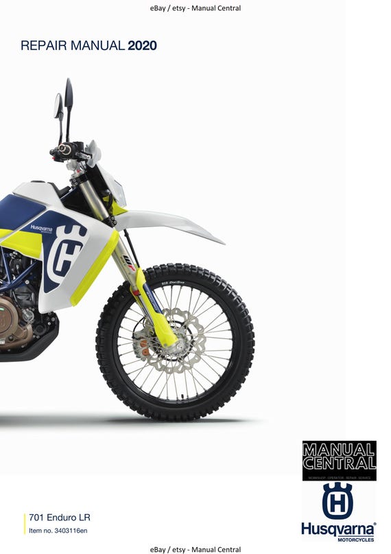 Husqvarna 2020 - 701 Enduro LR - Workshop Service Repair Manual