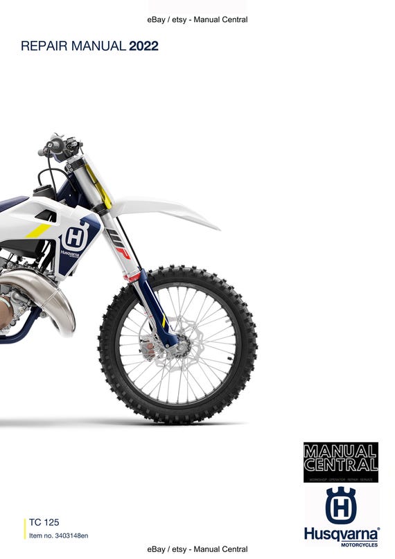 Husqvarna 2022 - TC 125 - Service Workshop Repair Manual