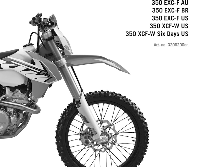 KTM 2015 - 350 Exc-f Xcf-w Six Days Factory Edition - Service Workshop Repair Manual