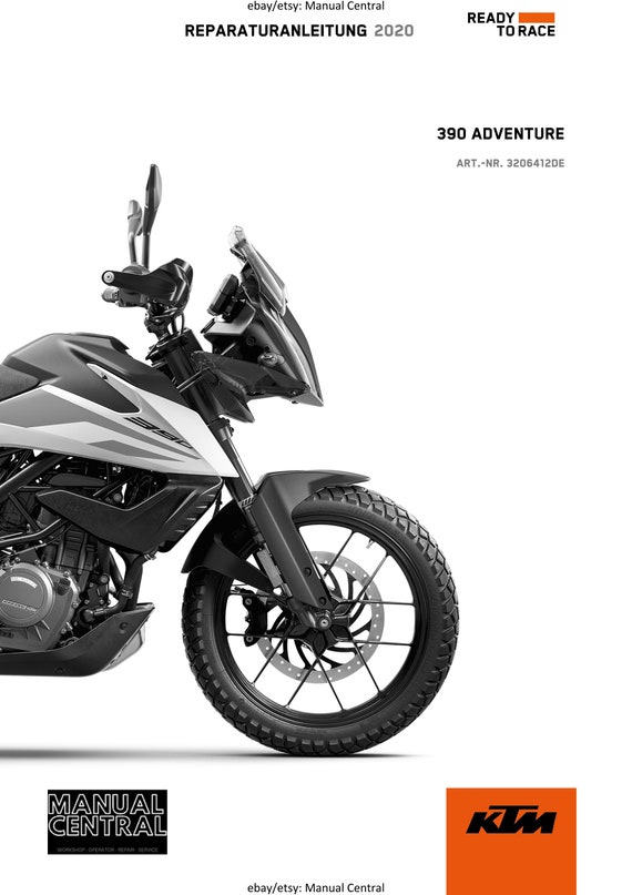 German Language - KTM 2020 - 390 Adventure - Reparaturanleitung - Service Workshop Repair Manual
