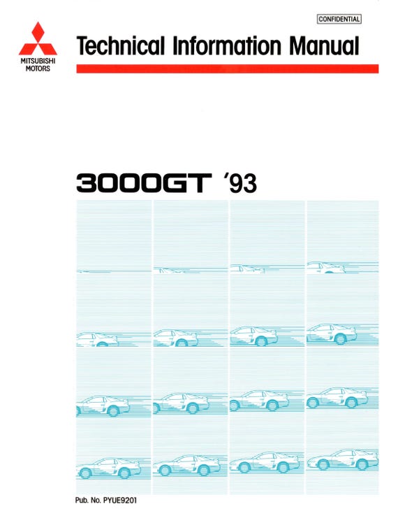 Mitsubishi 3000 GT 1993 - Technical Information Manual