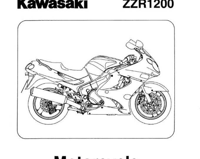 Kawasaki ZZR1200 ZZR 1200 - C1 C2 C3 D1 Workshop Service Repair Manual