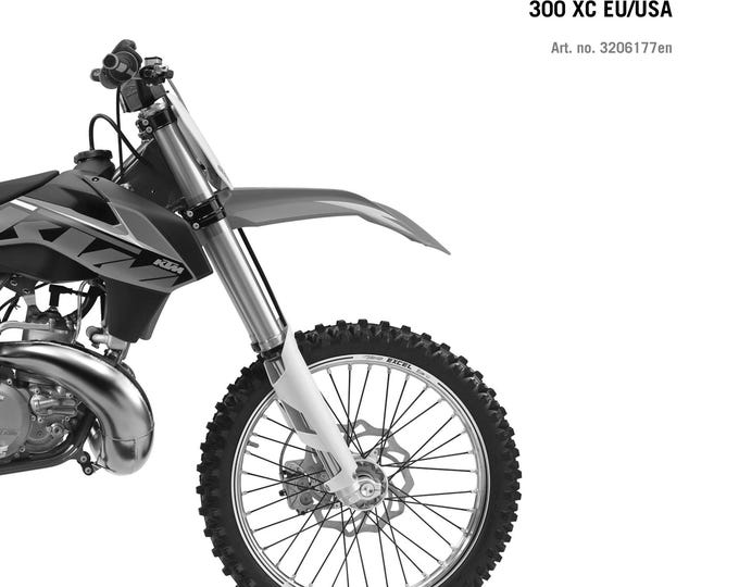 KTM 2014 - 250 300 SX XC - Service Workshop Repair Manual