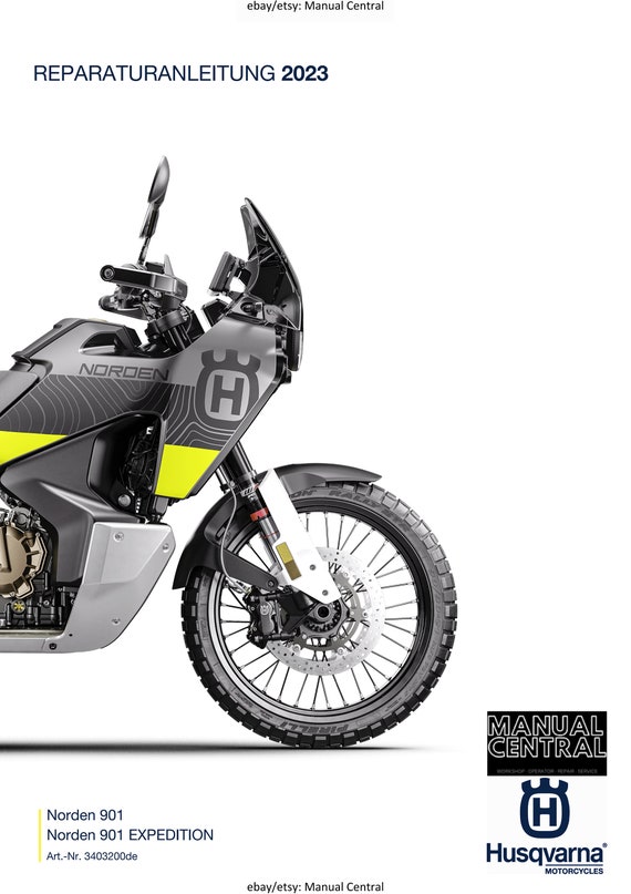 German Language - Husqvarna 2023 - Norden 901 & Expedition - Reparaturanleitung