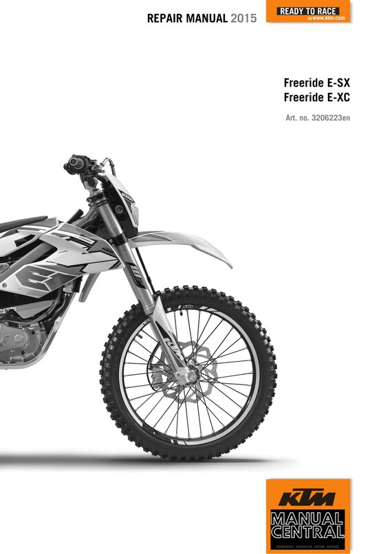 KTM 2015 - Freeride E-SX E-XC - Service Workshop Repair Manual