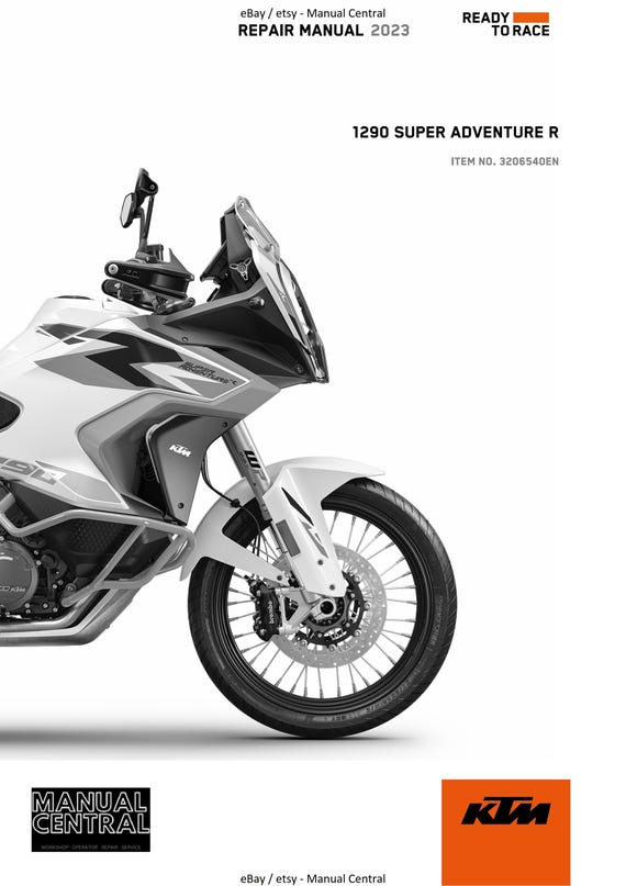 KTM 2023 - 1290 Super Adventure R - Service Workshop Repair Manual