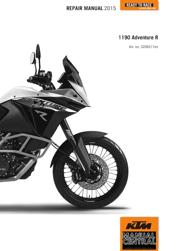 KTM 2015 - 1190 Adventure R - Service Workshop Repair Manual