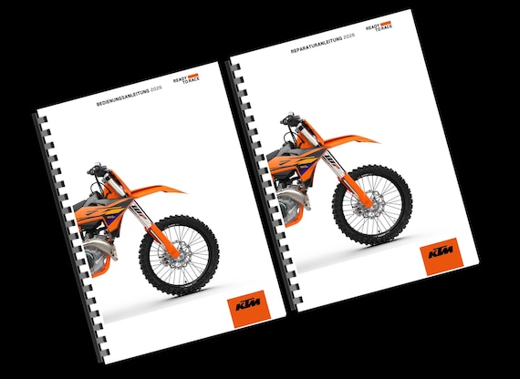 Printed - German Language - KTM 2026 -  2 Manual Set - Reparaturanleitung & Bedienungsanleitung