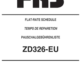 Kubota Flat Rate Schedule - ZD326-EU