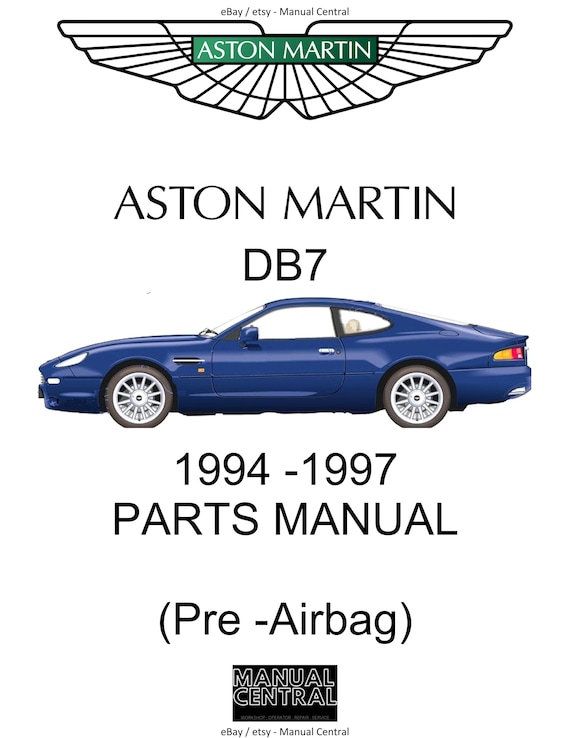 Aston Martin DB7 - 1994 1995 1996 1997 Parts Manual