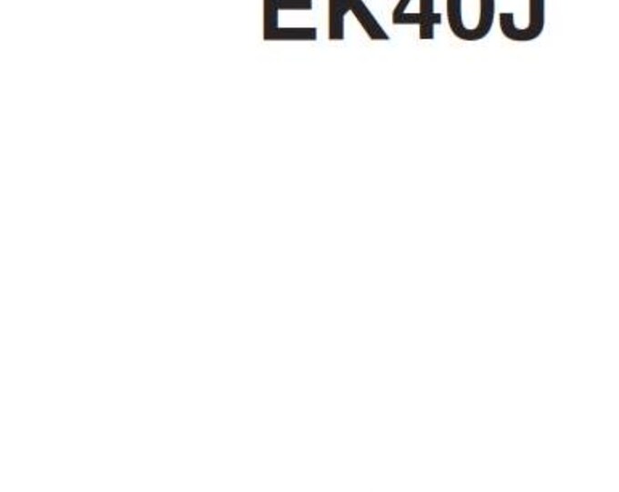 Yamaha EK40G EK40J Service Workshop Repair Manual - 2004 Edition