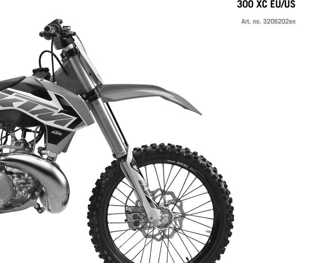 KTM 2015 - 250 300 SX XC Eu Us - Service Workshop Repair Manual