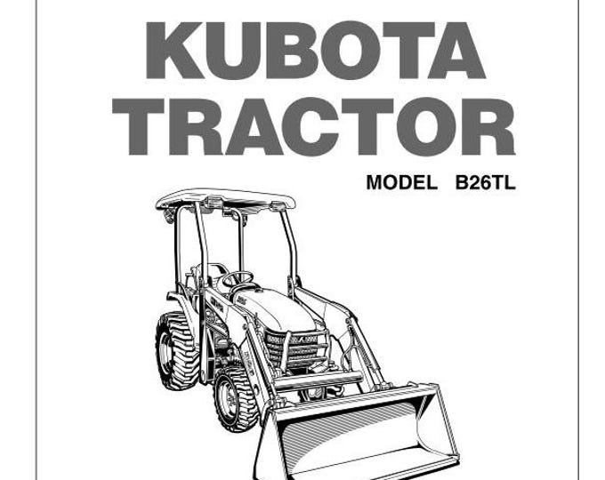 Kubota BT26L - Operator Manual