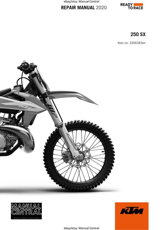 PDF - KTM 2020 - 250 SX- Service Workshop Repair Manual