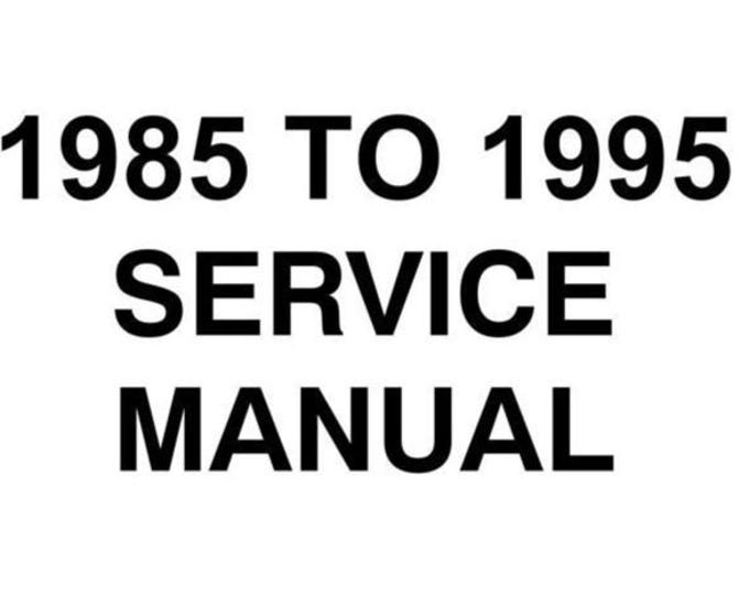 Polaris ATV & Light Utility Hauler - 1985 to 1995 Service Workshop Repair Manual