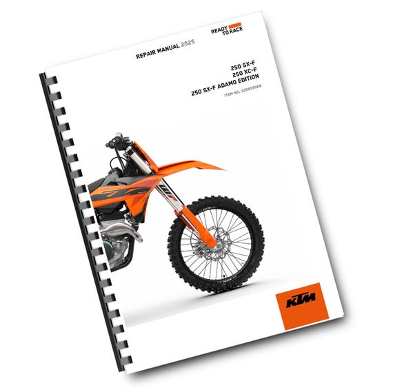 Printed - KTM 2025 - 250 Sx-f Xc-f Adamo Edition - Service Workshop Repair Manual