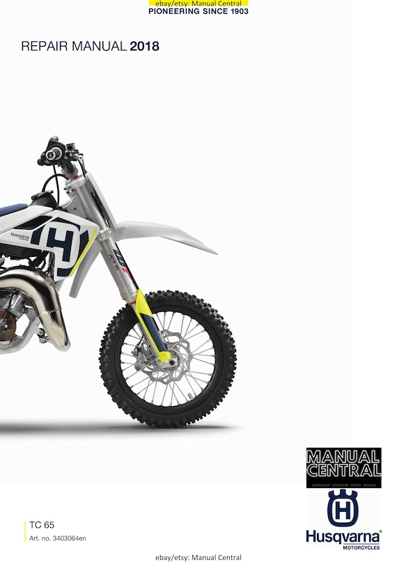 Husqvarna 2018 - TC 65 - Workshop Service Repair Manual