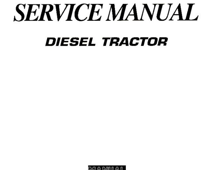 Yanmar Diesel Tractor - YM135 YM135D YM155 YM155D - Service Workshop Repair Manual