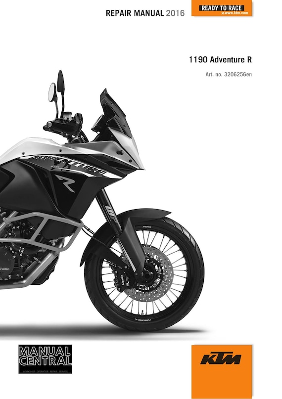 KTM 2016 - 1190 Adventure R - Service Workshop Repair Manual