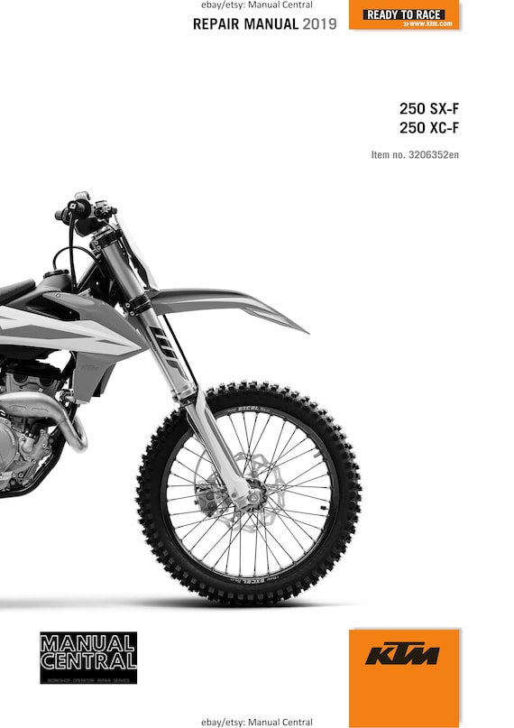 KTM 2019 - 250 SX-F XC-F - Service Workshop Repair Manual