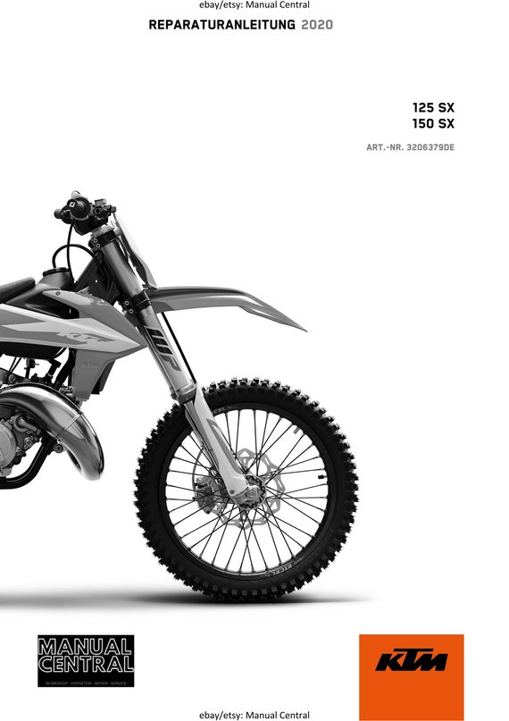German Language - KTM 2020 - 125 150 SX - Reparaturanleitung - Service Workshop Repair Manual
