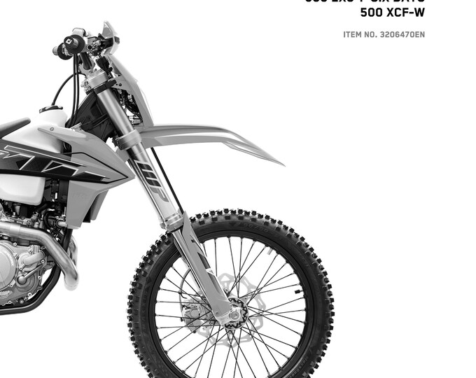 KTM 2022 - 450 500 Exc-f Six Days Xcf-w - Service Workshop Repair Manual