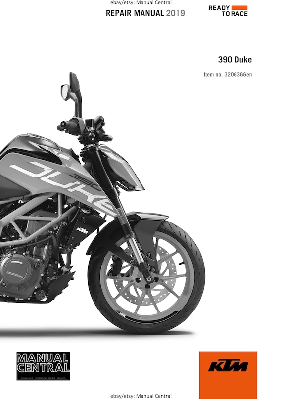KTM 2019 - 390 Duke - Service Workshop Repair Manual