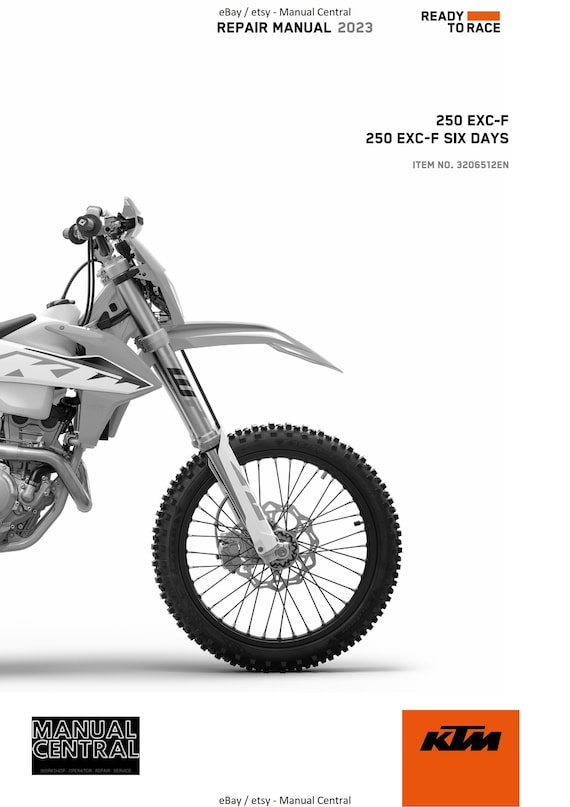 KTM 2023 - 250 Exc-f Six Days - Service Workshop Repair Manual