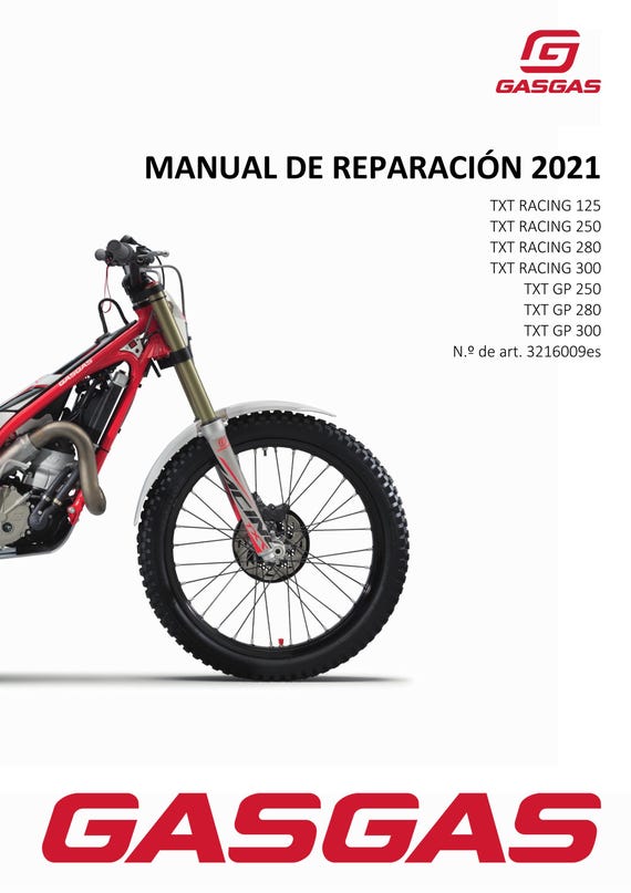 Spanish Language - Gasgas 2021 - TXT Gp Racing 125 250 280 300 - Manual de Reparacion