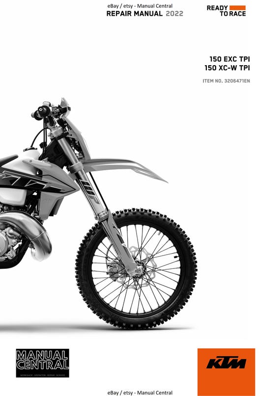 KTM 2022 - 150 Exc Xc-w Tpi - Service Workshop Repair Manual