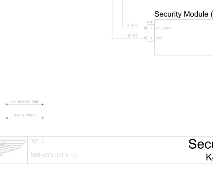 Aston Martin 2012 V8 Vantage - Security System - Key Dock Link - Circuit Wiring Diagram