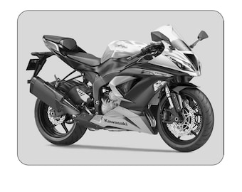 書畫6 The Ninja ZX-6R Blueprint by Mark Rogan