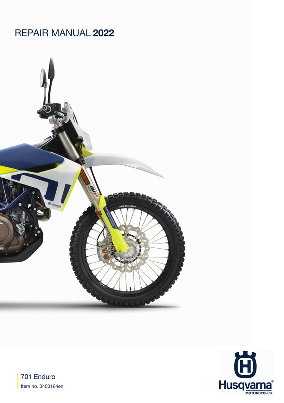 Husqvarna 2022 - 701 Enduro US edition - Service Workshop Repair Manual