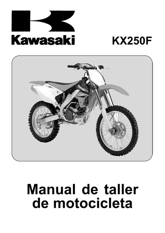 Kawasaki Spanish Language - KX250F 2006 2007 - Motocicleta Manual de taller
