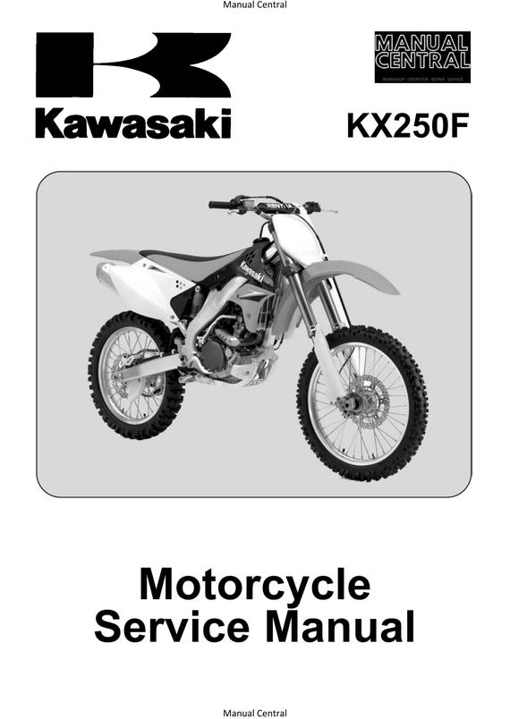 Kawasaki 2006 2007 2008 - KX250F  Workshop Service Repair Manual