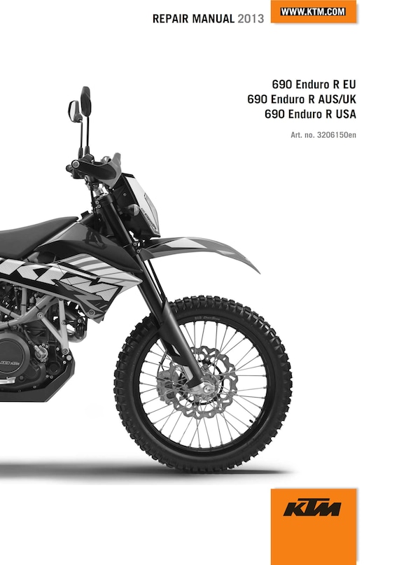 KTM 2013 - 690 Enduro R - Eu Aus Uk Usa - Workshop Service Repair Manuals