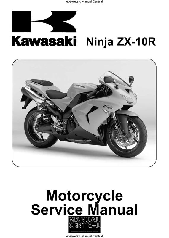 Kawasaki 2006 Ninja ZX-10R Workshop Service Repair Manual