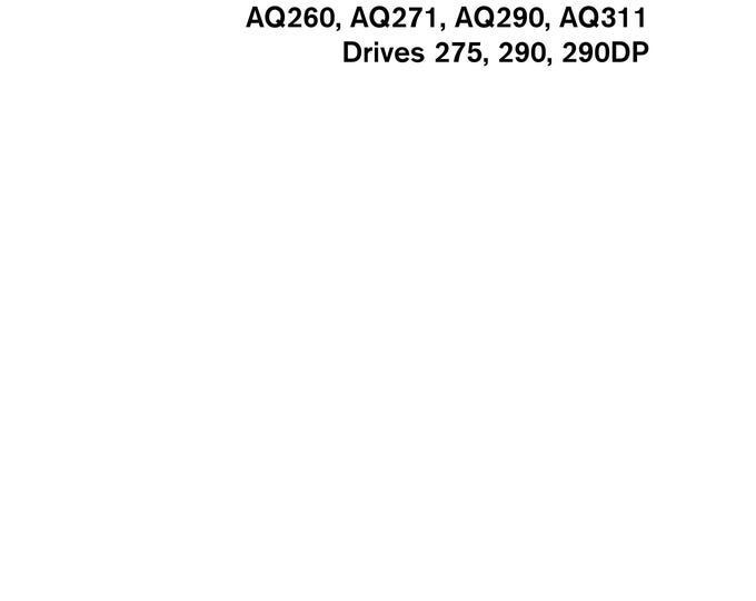 Volvo Penta - Operators Manual - AQ175 AQ200 AQ225 AQ260 AQ271 AQ290 AQ311 Drives 275 290 290DP